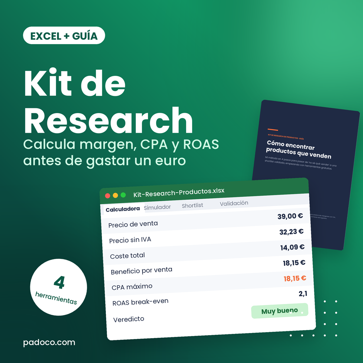 Kit de Research de Productos (Excel + guía)
